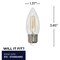 Bulbrite 40W Equivalent Warm White Light B11 Dimmable LED Filament Light Bulb, 4PK 861418 - alternate 6