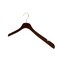 Nahanco 17in Low Gloss Mahogany Wooden SlimLine Jacket Hanger w/ Gold Hook, 25PK SL23317GH - alternate 6