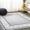 Jonathan Y Acanthus French Border Gray/Cream 4 ft. x 6 ft. Area Rug MDP504D-4 - alternate 7
