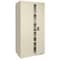 Sandusky Lee Shelving Storage Cabinet, 72 in H, 36 in W, 18 in D, Swing, Keyed, Putty, 4 Shelves, 0 Drawers EA4R361872-07 - alternate 1