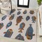 Jonathan Y Algarve Modern Fish High-Low Navy/Orange/Cream 5 ft. x 8 ft. Indoor/Outdoor Area Rug AMC114A-5 - alternate 8