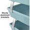 Acrimet Facility 3 Tier Letter Tray Side Load Letter Size Desktop File Organizer Plastic Solid Green 255.VO - alternate 6