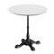 Flash Furniture 31.25" RD Outdoor Tabletop, White Faux Marble, Seamless Surface Technology, 22.75x22.75 Black Base ST-RD31-WHMAR-SDAT2222-GG - alternate 1
