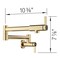 Blanco culina Pot Filler 1.5 GPM, Satin Gold 527488 - alternate 6