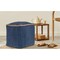Homeroots 18" Indigo Cotton And Jute Cube Pouf Ottoman 551553 - alternate 9