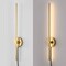 Jonathan Y Anton 27.25" 1-Light Modern Minimalist Iron Adjustable Bar Integrated LED Plug-In Sconce, Brass Gold JYL7136B - alternate 14