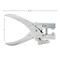 Kings County Grommet Tool Document Fastener w/ Eyelets Brass-Plated Grommet Press Punches & Rivets Pliers GW25S07-25S07-03 - alternate 12