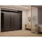Vdomdoors Front Exterior Prehung Aluminum Double Doors Ronex1033 Teak 2 Sidelights and Top Transom Mirrored RONEX1033DEXD-OAK-W14+72+14xH80+16-LH-O - alternate 3