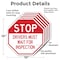 Signmission Stop Drivers Must Wait for Inspecti, 10 inch X 10 inch, Aluminum Metal Signs, 5PK OC-A-5Pack-10-253 - alternate 6