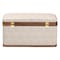 Baxton Studio Brenner Modern Transitional Beige Faux Shagreen Storage Trunk 253-14071-ZORO - alternate 10