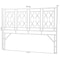 Bali & Pari Sampson Bohemian White Rattan King Size Standalone Headboard 251-13865-ZORO - alternate 7