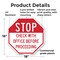 Signmission Stop Check with Office Before Proce, 18 Inch X 18 Inch, Plastic Sign OC-P-18-249 - alternate 6