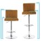 Elama 2 Piece Vintage Faux Leather Adjustable Bar Stool in Camel ELM-7228-VCAMEL - alternate 8