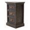 Homeroots Black Wash Three Drawer Nightstand 397617 - alternate 8
