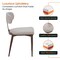 Leisuremod Dilenny Faux Leather Dining Chair - Modern Padded Side Chair with Steel Legs DC49LGR - alternate 10