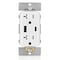 Leviton USB Receptacle, 20 A, White T5834-W - alternate 8