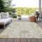 Homeroots 9' X 12' Ivory Green And Tan Floral Washable Indoor Outdoor Area Rug 605215 - alternate 9
