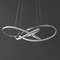 Jonathan Y Alexia 25" Abstract Integrated LED Metal Adjustable Pendant, Silver Painting JYL7219C - alternate 9