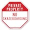 Signmission Private Property No Skateboarding, 6 Inch X 6 Inch, Plastic Sign OC-P-6-155 - alternate 1