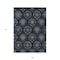Homeroots 9' X 12' Blue Charcoal And Gray Medallion Washable Indoor Outdoor Area Rug 587702 - alternate 8