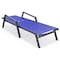 Leisuremod Marlin Patio Chaise Lounge Chair with Armrests in Black Aluminum Frame, Navy Blue, 2PK MLABL-77NBU2 - alternate 9