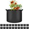 Ipower Simple Deluxe 5 Gallon Grow Bags with Handles, Black, 20PK GLGROWBAG5X5BLKV2X4 - alternate 1