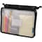 Advantus Expanding Zipper Pouch, 3-Hole Punched, 13" x 9.25", Clear/Black AVT-50904 - alternate 2