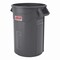 Suncast Commercial Injection Molded Utility Trash Can, 32 gal, Plastic/Resin, Gray TCU32 - alternate 1