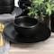 Gibson Home Everyday Plus 12 Piece Round Stoneware Dinnerware Set in Black 142742.12 - alternate 5
