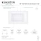 Kingston Brass 48" Acrylic Rectangular Drop-In Tub with Anti-Skid Surface, Glossy White VTPN483219T - alternate 4