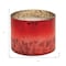 Homeroots 4" White Cranberry Scented Two Wick Candle In Red Distressed Frosted Glass Holder 633865 - alternate 4