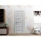 Sartodoors Solid French Door 32 x 80in, Quadro 4445 Nordic White W/ Frosted Glass, Sgl Panel Frame Trim QUADRO4445ID-NOR-32 - alternate 1