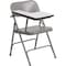 Flash Furniture Round Metal Tablet Arm Chair, Right Hand, Beige, Laminate, Grey HF-309AST-RT-GG - alternate 1