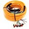 Deejay Led 52-Foot Multi-Amp Accessory Cable 10 RCA Shielded Cables Plus Three Power ORANGE OUTER JACKET TBHMED52ORANGE - alternate 1