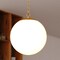 Vaxcel Linden 1L Gold Brass Mid-Century Modern Pendant Light White Globe Glass P0414 - alternate 9