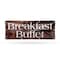 Signmission Breakfast Buffet, 36 Inch x 96 Inch, Vinyl Banner B-96-30496 - alternate 1