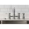 Kingston Brass Bridge Kitchen Faucet with Brass Sprayer, Polished Chrome KS3271BPLBS - alternate 6