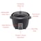 Brentwood Industries 4 Cup Rice Cooker in Black TS-700BK - alternate 4