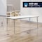 Flash Furniture Wren 72 in x 30 in Adjustable Height Activity Table, Thermal Laminate Top, Short Legs, White XU-A3072-REC-WHT-T-P-GG - alternate 9