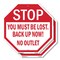 Signmission Stop You Must Be Lost. Back Up Now!, 6 inch X 6 inch, Plastic Sign, 2PK OC-P-2PACK-6-84 - alternate 1