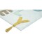 Homeroots 32" Blue White And Yellow Cotton Hello Lovely Youthful Bath Rug 634893 - alternate 4