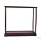 Homeroots 13in Dark Brown And Clear Glass Standard Display Stand 364372 - alternate 9