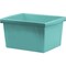 Storex Storage Bin, Polypropylene, Teal, 3 PK 61477U06C - alternate 1