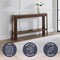 Alaterre Furniture Fluted Solid Wood Console Table 56 in Modern Entryway Table with Storage Shelf AFTBL-006 - alternate 10