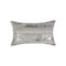 Homeroots Set of Two 12" X 20" Gray and Silver Striped Cowhide Lumbar Throw Pillows with Glitter, 2PK 544633 - alternate 7