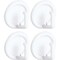 Idesign Hook 1in L White Plastic Small stick on White, 4PK 15001 - alternate 5