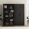 Manhattan Comfort Rivington 38in Bookcase Cabinet in Black - Set of 2 2-BC004-BK - alternate 9