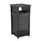 Suncast Commercial METAL SQUARE 30 GALLON TRASH CAN WITH 2-WAY LID MTCSQ300 - alternate 1