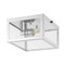 Jonathan Y Grayson 8" 1-Light Farmhouse Industrial Square Iron/Glass Case LED Flush Mount, Chrome JYL9553B - alternate 9