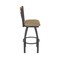 Holland Bar Stool Co Eleanor 25in Swivel Counter Stool with Pewter Finish, Medium Back and Canter Sand Seat 880 - alternate 7